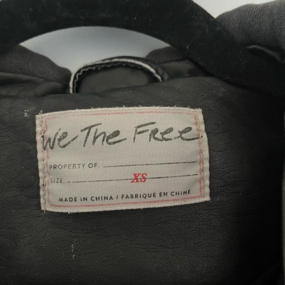 We The Free faux leather with sweatshirt hood - Picture 2 of 5